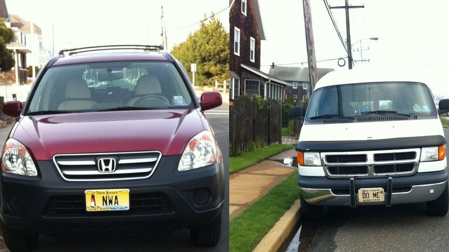 More Fun With License Plates: Sketchy "Do Me" Van Is Often Parked Near "NWA" Honda CR-V