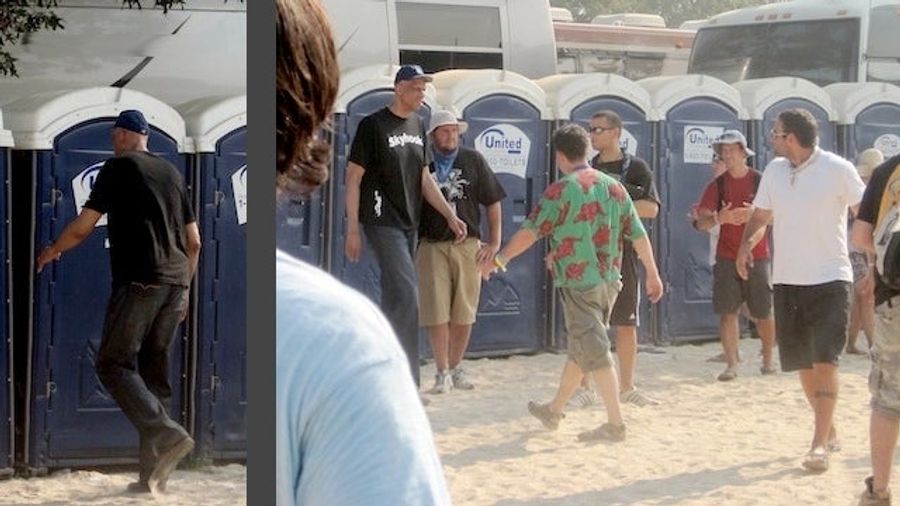 Kareem Abdul-Jabbar Can Fit Inside A Bonnaroo Port-A-Potty