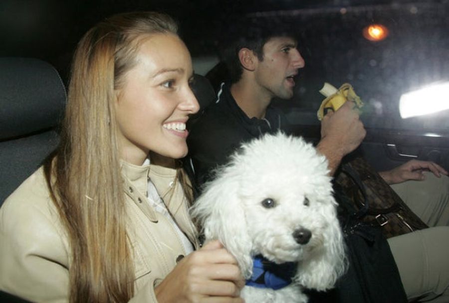Novak Djokovic Just Can't Bear To Be Apart From His "Impeccably Groomed, Snow White Toy Poodle" Pierre