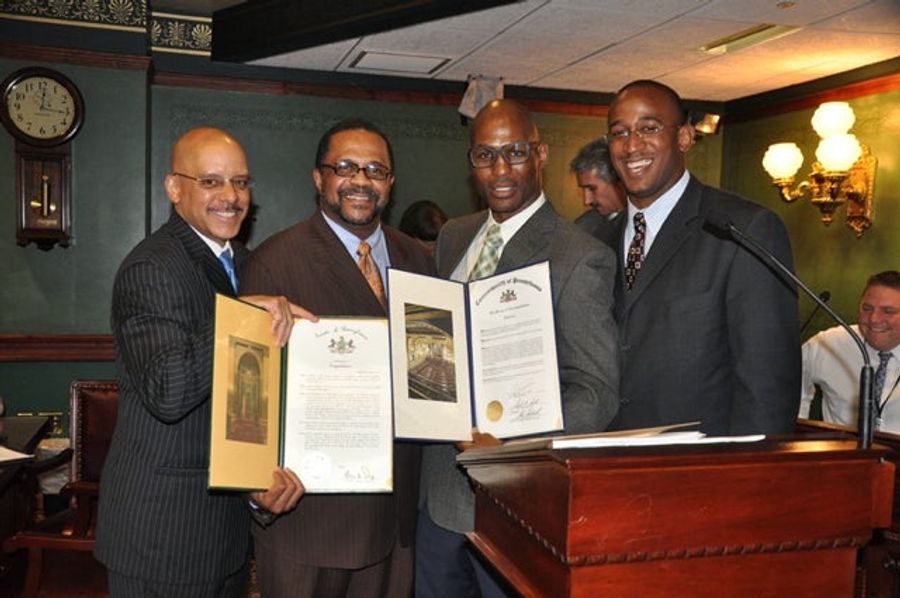 Bernard Hopkins Wore Goofy Glasses To Address The Pennsylvania State Legislature