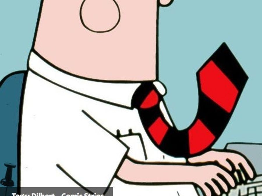 Dilbert's Necktie Is Erect Because It Wants To Rape Ladies, Naturally