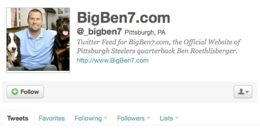 Ben Roethlisberger Apparently Joined Twitter Last Night, A Move That Can Only End Well