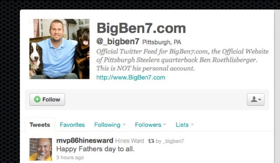 Ben Roethlisberger Really Isn't On Twitter After All