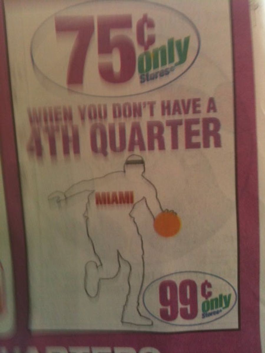 99¢ Store Now 75¢ Store In Honor Of LeBron, Because, You Know. That Pesky Fourth Quarter.