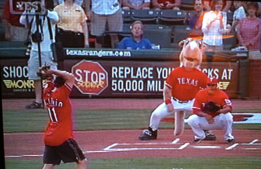 By The Looks Of Things, The Texas Rangers Mascot Is Hung Like The Palomino Horse It Purports To Be