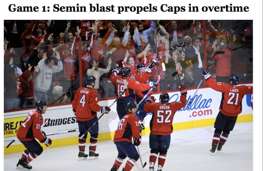Semin Leads The Capitals To Sweet, Sweaty Extended-Time Victory