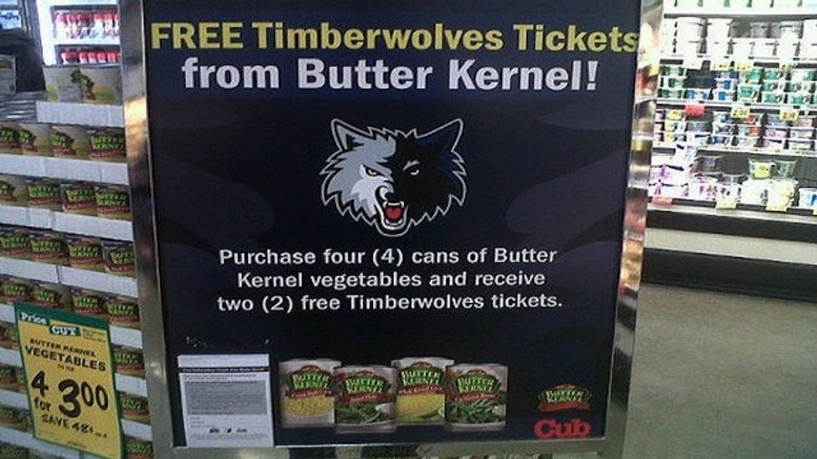 Four Cans Of Corn Will Get You Two Tickets To A Timberwolves Game