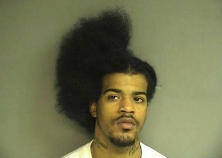 This Is The Mug Shot Of A Man Who Interrupted His Haircut To Stab Someone With Scissors