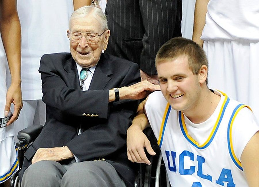 John Wooden's Benchwarming Great Grandson Hits The Last Basket At UCLA's Pauley Pavilion