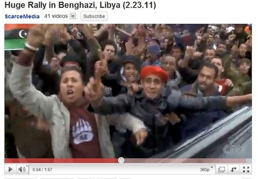 Libyan Protesters Repping Our Least Relevant College Teams