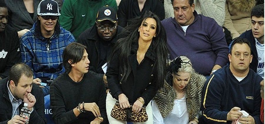 When Kim Kardashian Sits Courtside, Fans Look To The Backside