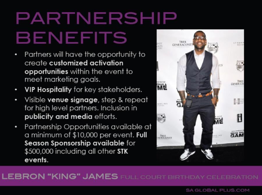 Even LeBron James's Birthday Is For Sale
