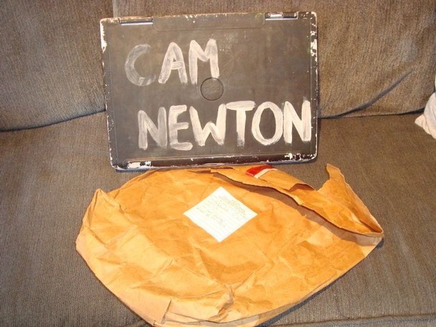 Yes, Cam Newton Wrote His Name On His Stolen Computer
