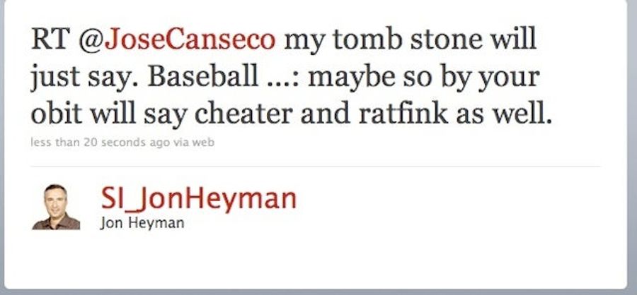 Jon Heyman Is Confused About Why He Hates Jose Canseco