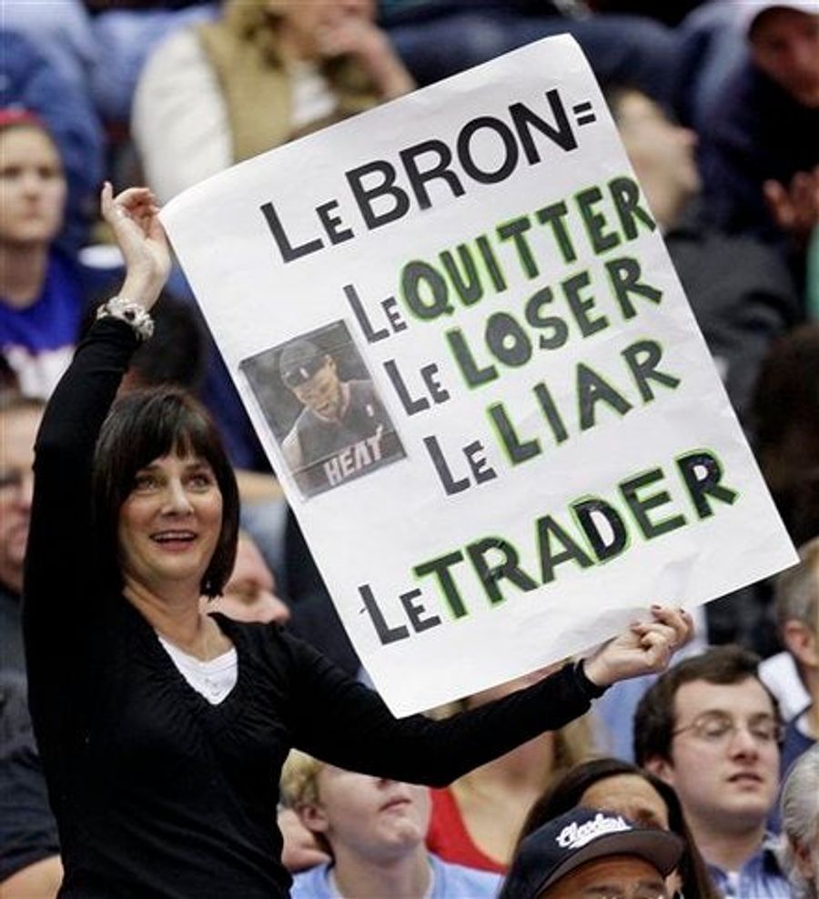 Lady At Cavs Game Confused By LeHomophone
