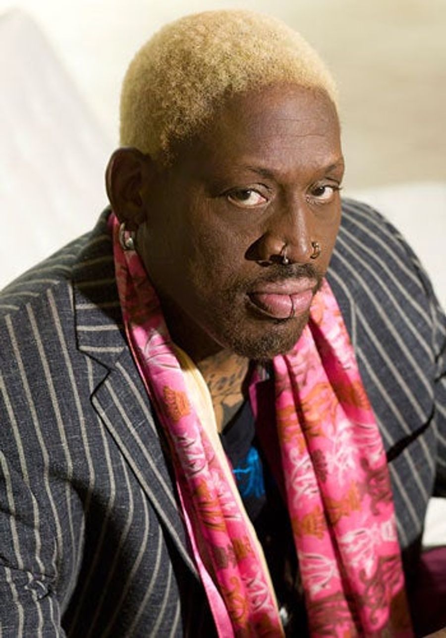 Dennis Rodman Was Getting A Beej During This Interview