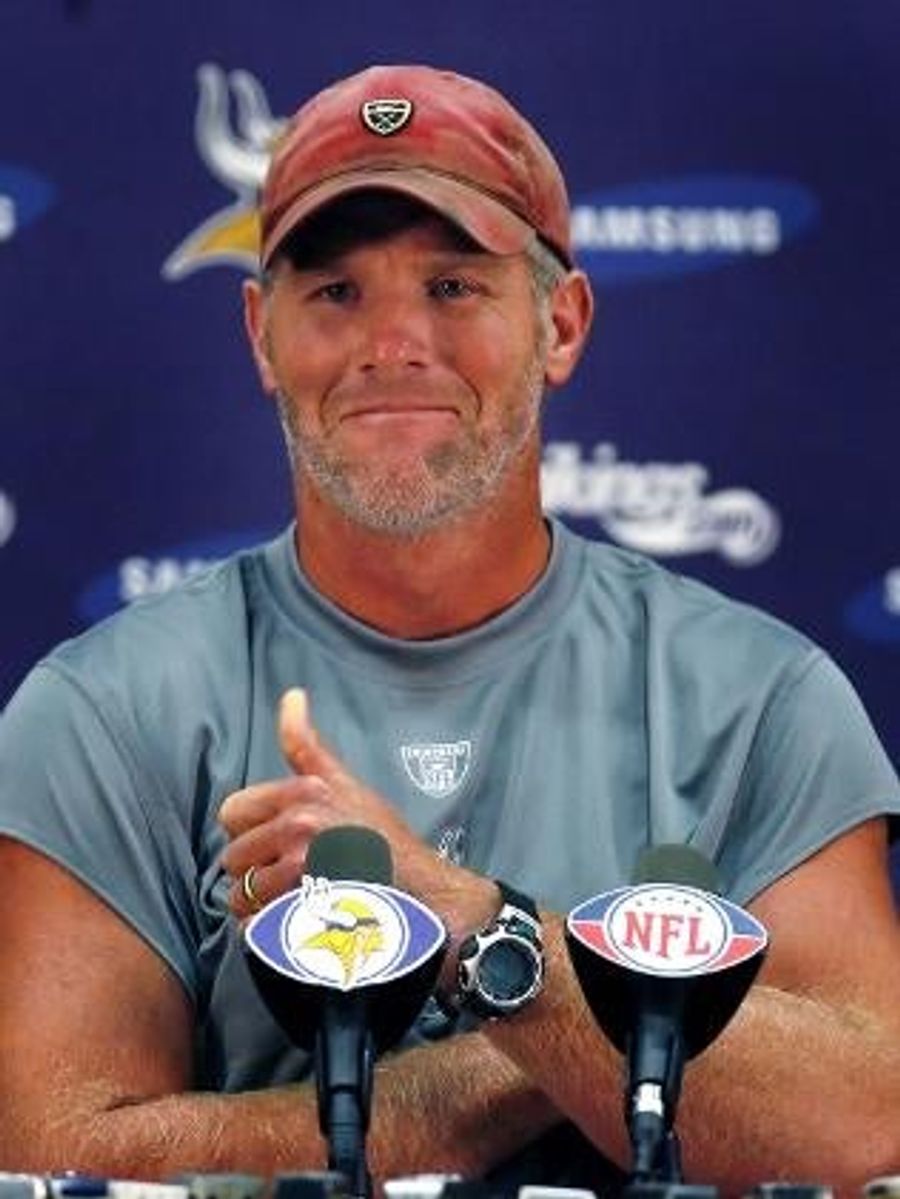 Brett Favre Has His Hands Full With Remorse