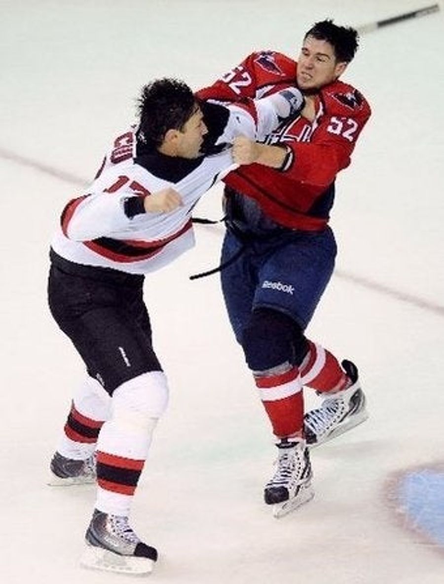 There Was A Lot Of Fighting In Last Night&#39;s Devils/Capitals Game