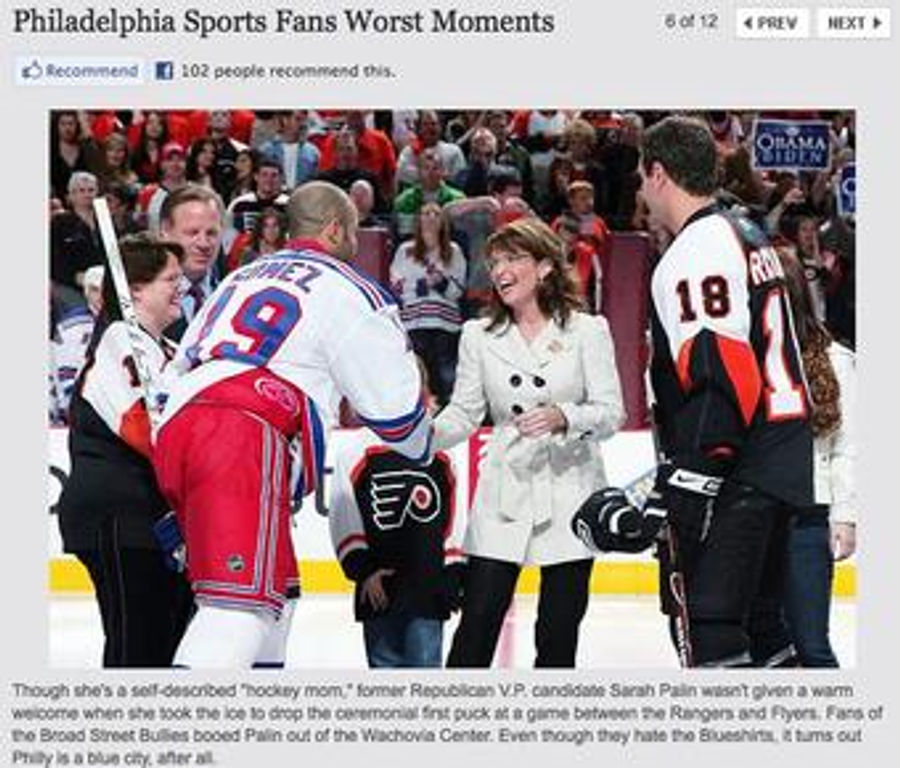 N.Y. Daily News Still Pissed At Flyers Fans Who Booed Grizzly Mom