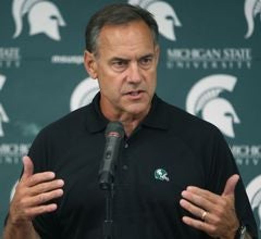 Michigan State Coach Has Heart Attack Shortly After Beating* Notre Dame