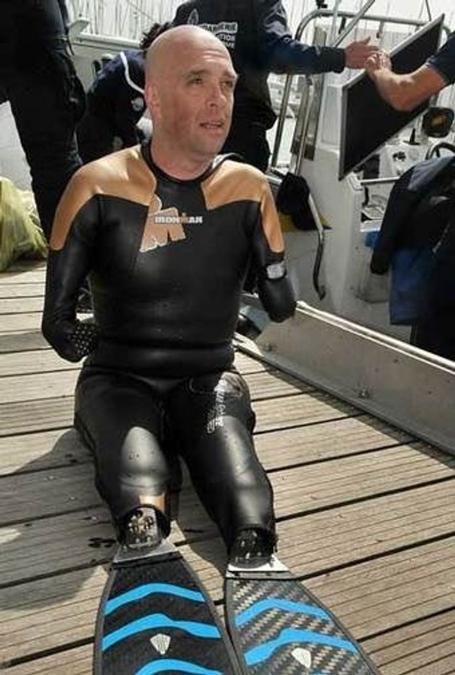 Guy Without Arms or Legs Swims the English Channel