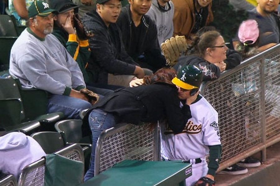 A's Ballboy Scores Chick Using Four-Balls Trick