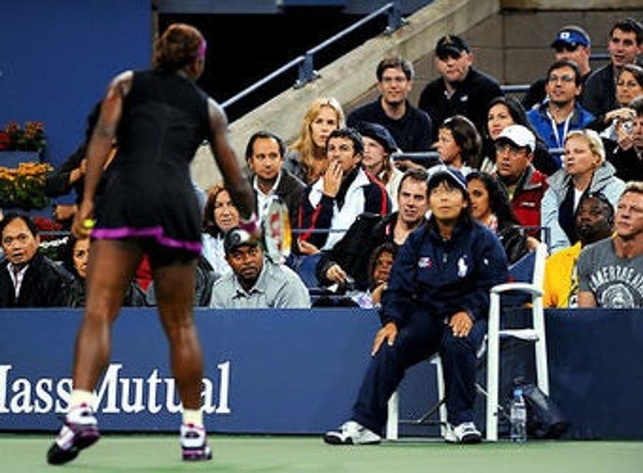 Last Night's Loser: Drama-Loving U.S. Open Fan, Third Row