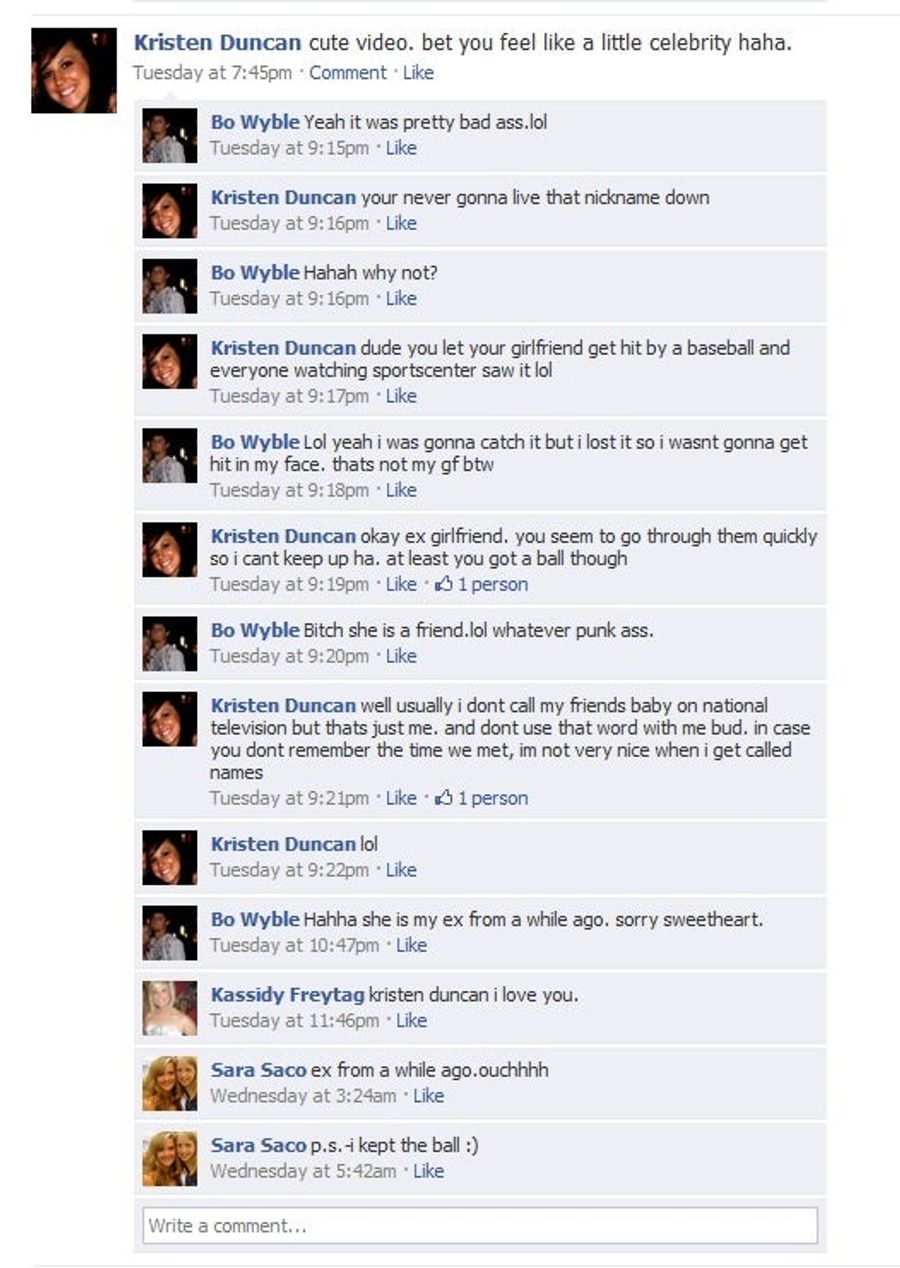 Bo "The Bailer" Gets His Spot Blown Up On Facebook