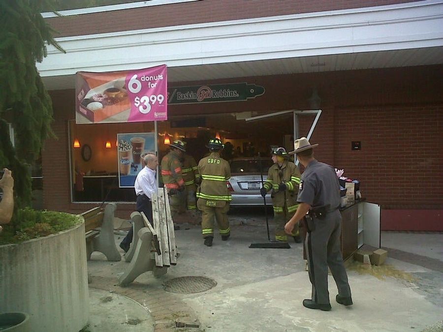 Female Driver Plows Into Reader's Dunkin' Donuts This Morning: His Report