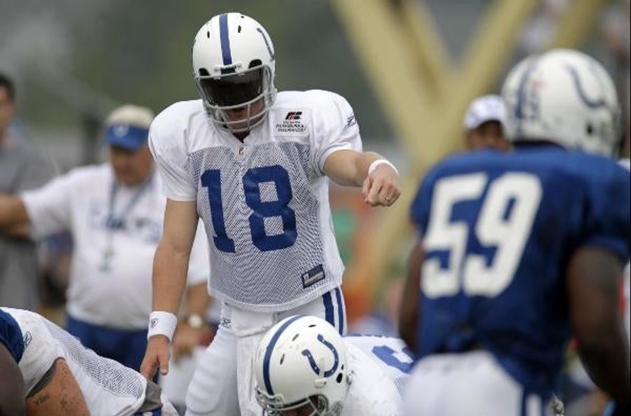 Only Peyton Could Make A Badass Visor Look Goofy