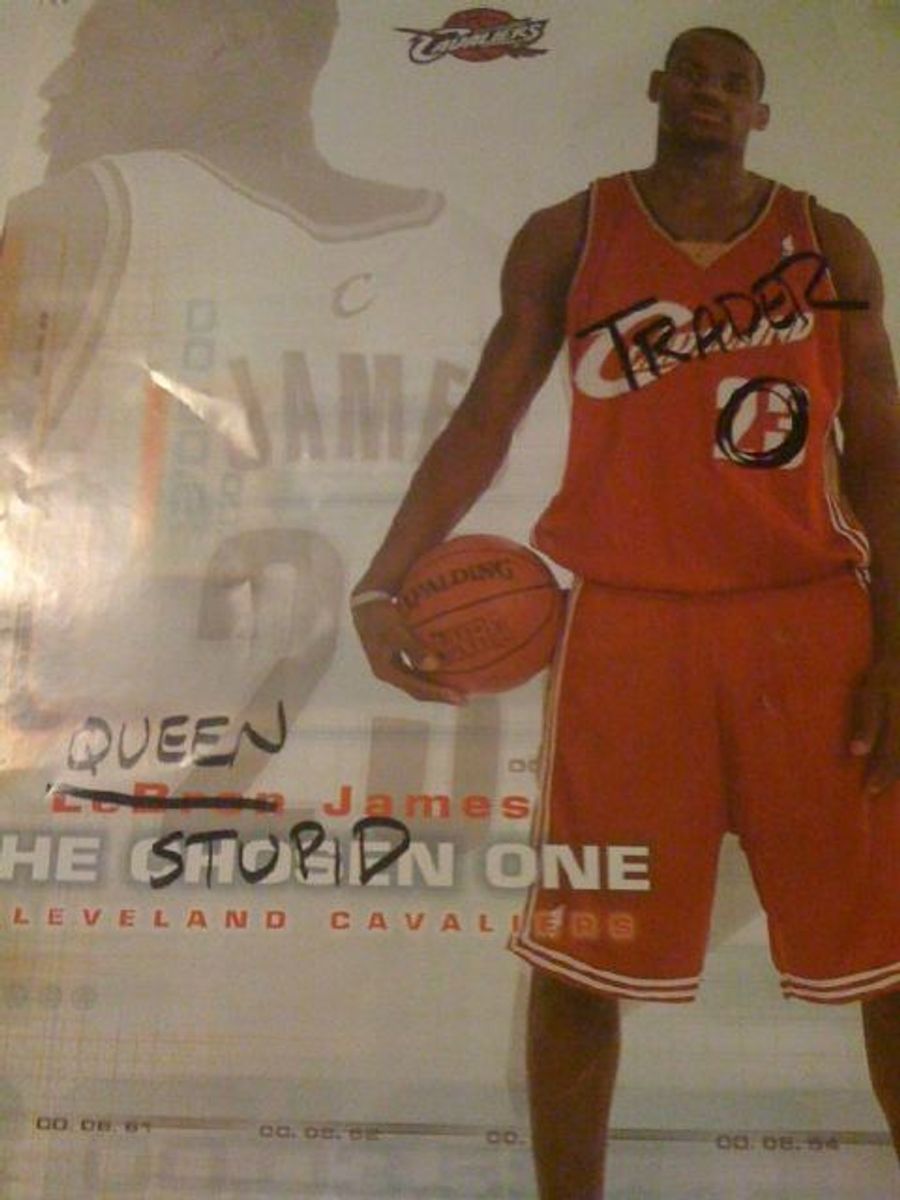 THIS SEALS IT: CLEVELAND NOT IN PICTURE SAYS..RANDOM ILLITERATE VANDALISM