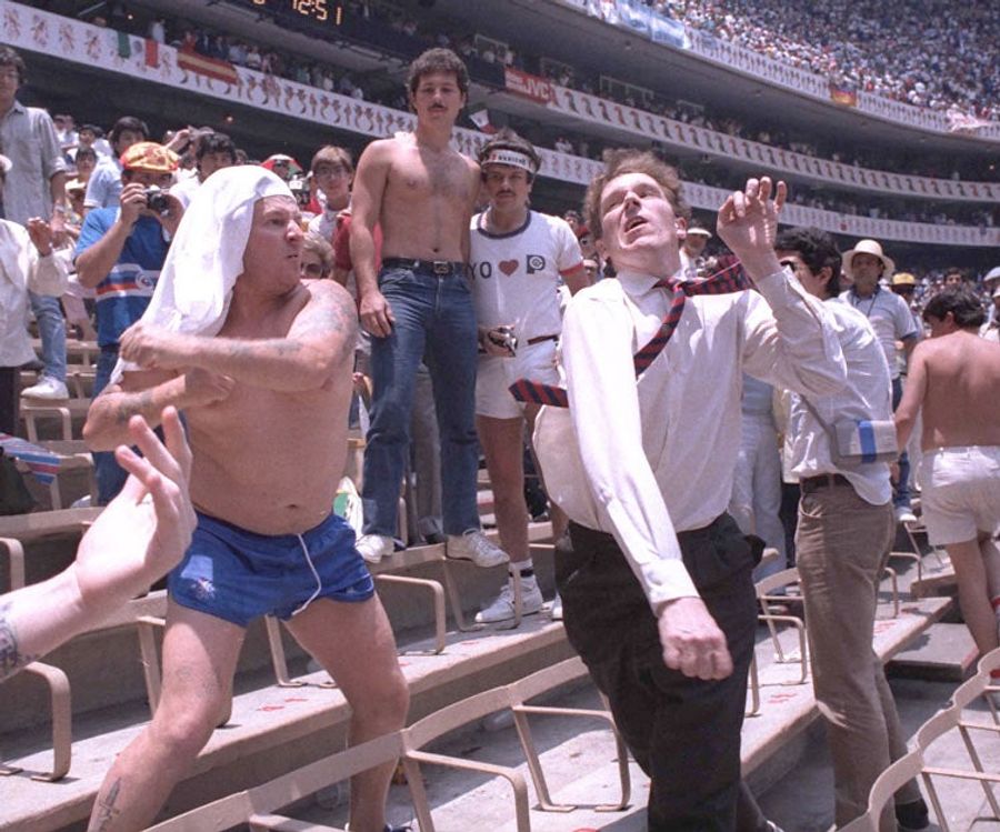 Private Stache: Brawling In The Stands At The 1986 World Cup