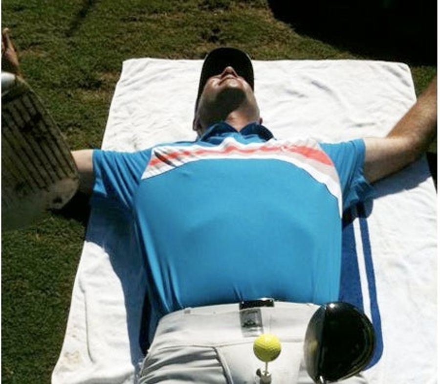 Somebody Hit A Drive Off Of Stewart Cink&#39;s Crotch