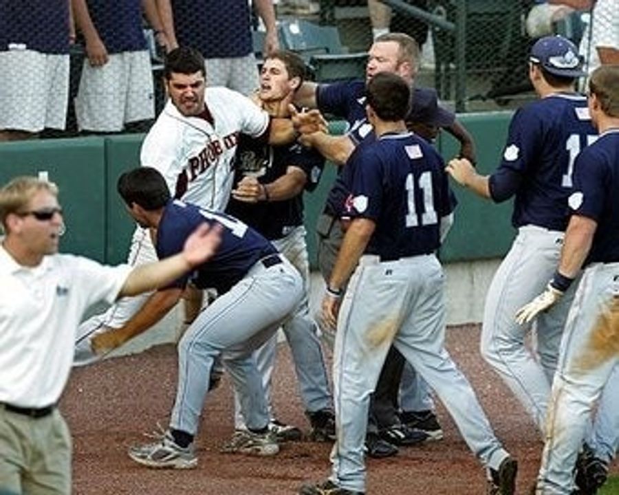 An Honest-To-Goodness College Baseball Brawl