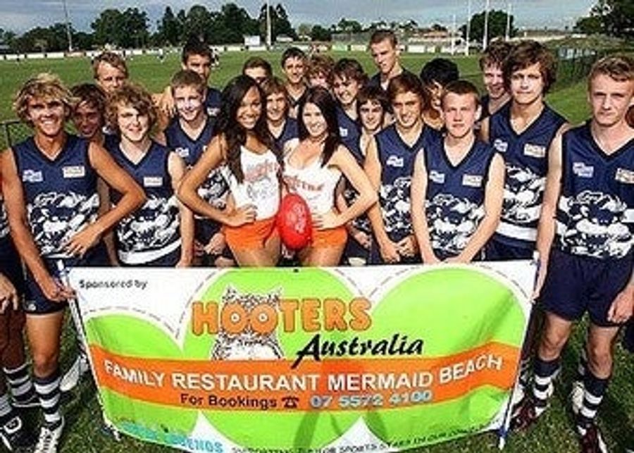 Hooters Sponsors Youth Aussie Rules Football Team, Outrage Is Palpable