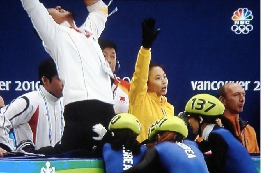 The One Where The South Korean Speedskate Lady Grabs Her Coach&#39;s Crotch