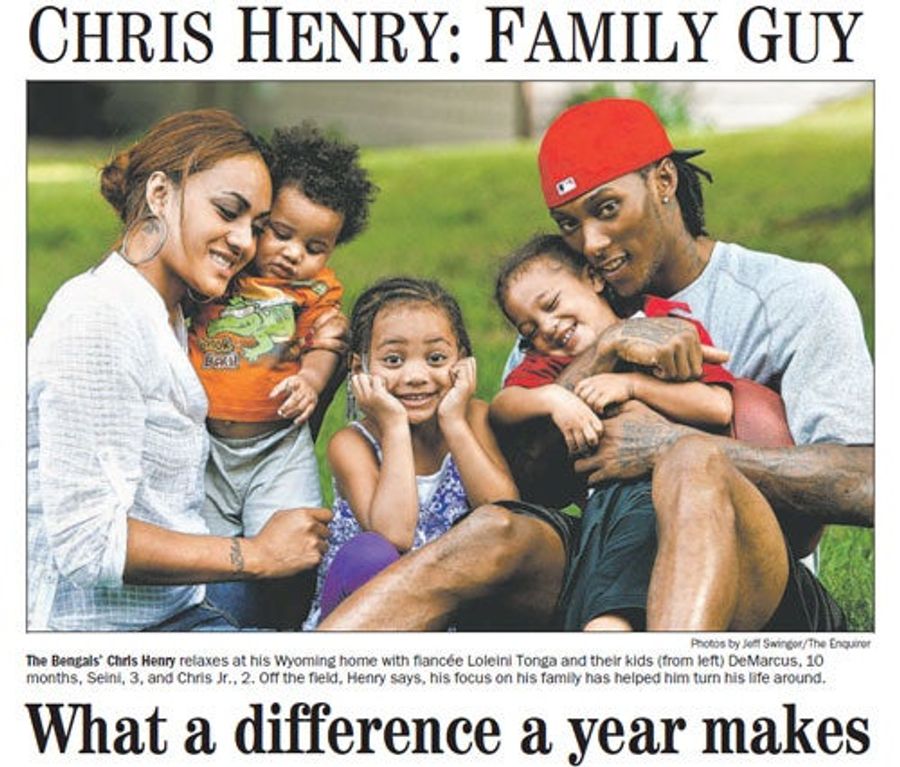 Chris Henry's Many Rises and Falls