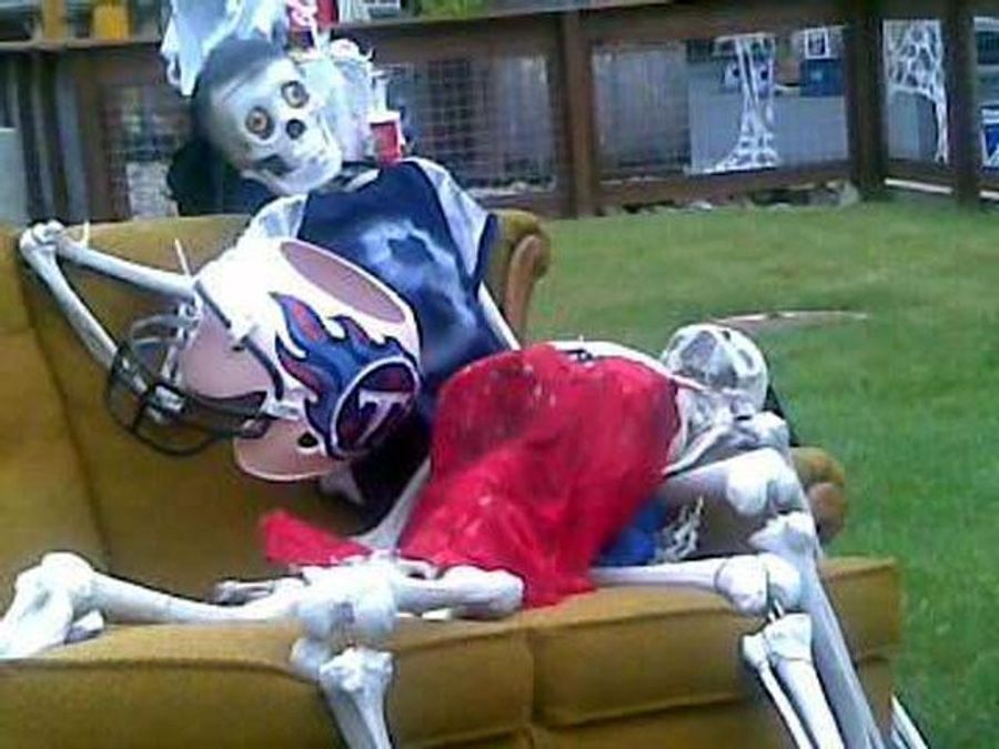 Steve McNair Murder Scene An Ill-Advised Halloween Display