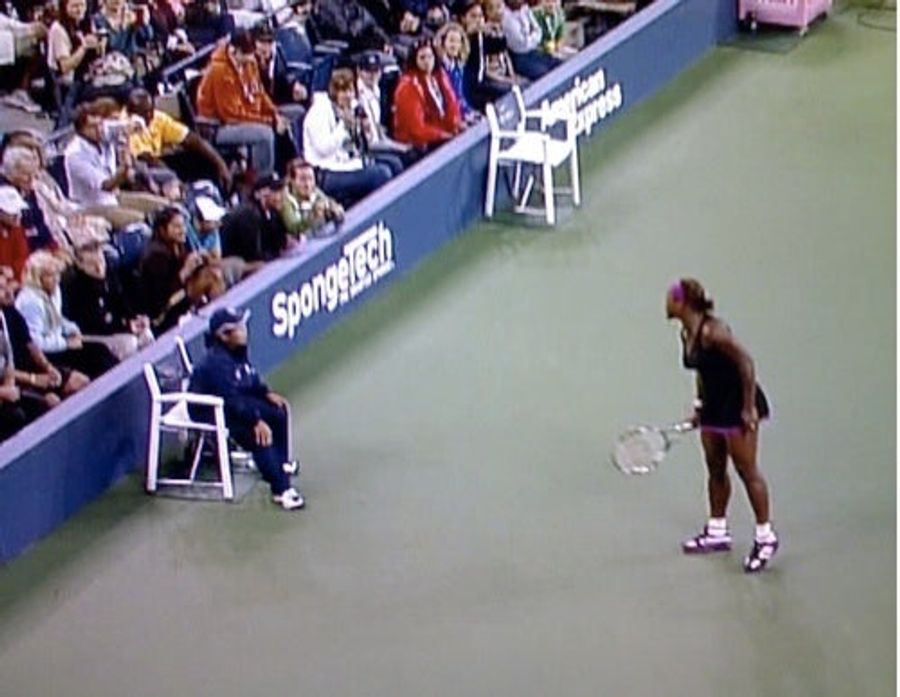 Serena Williams Goes All Crazy-Lady On Terrified Line Judge