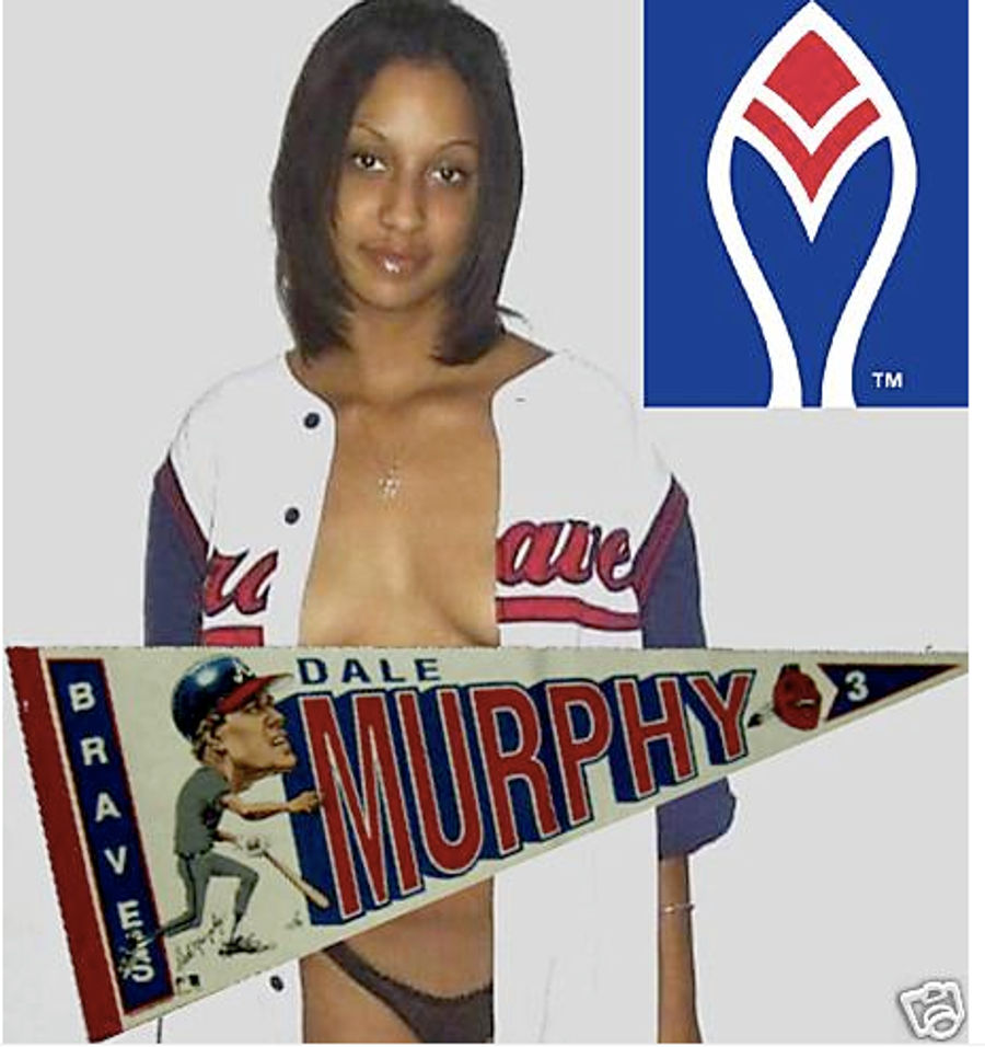 The One With The Half-Naked Woman Selling A Dale Murphy Pennant