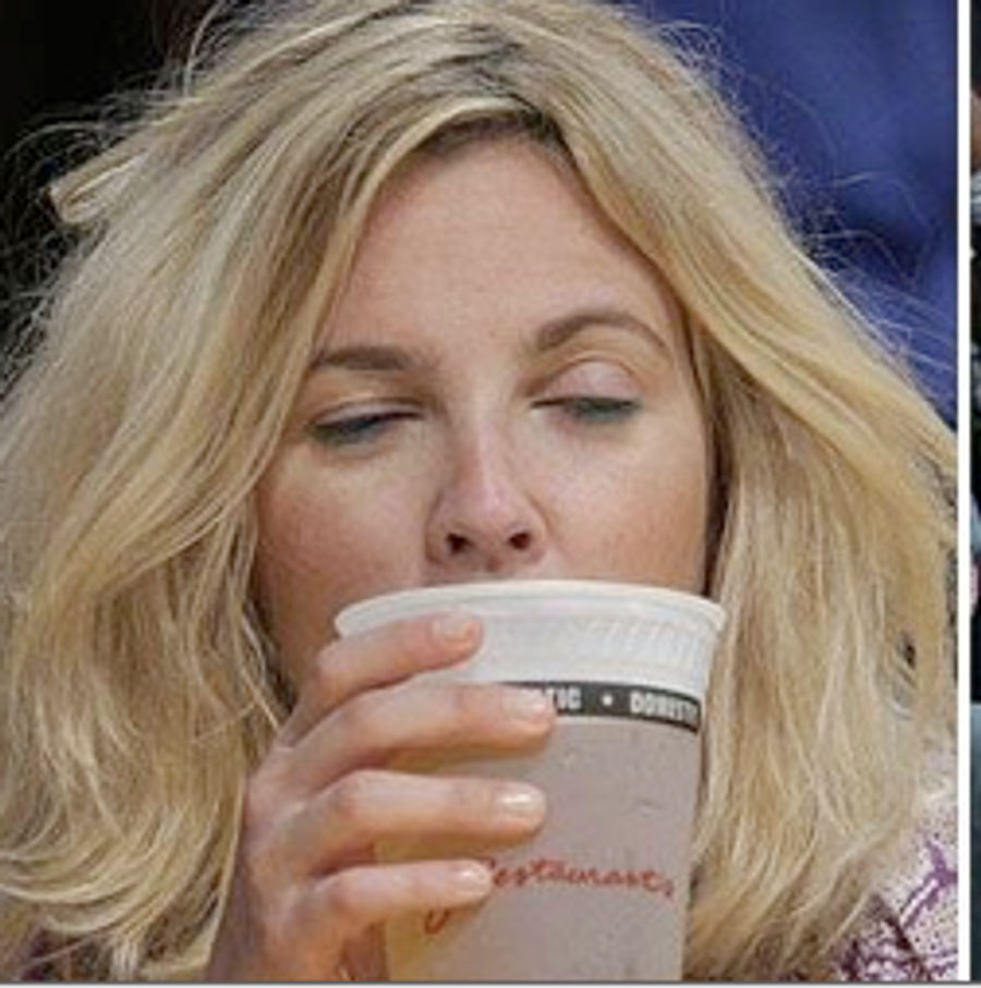 Little Girl Lost In A Cup Of Beer At The Lakers Game