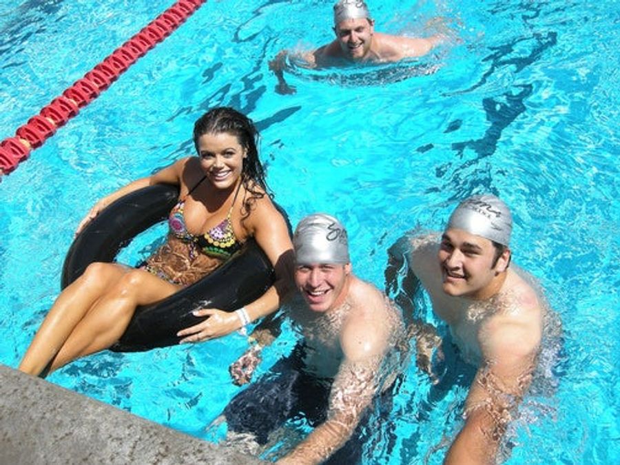 Bikini-Clad USC Song Girls Splash Around In Giant Pool For Worthy Cause