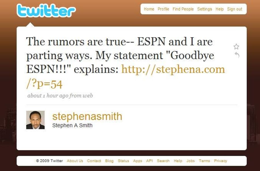 It&#39;s Not Official Until Stephen A. Tweets It
