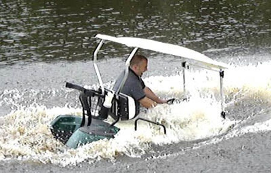 Small Body Of Water Ends Golf Cart Reign Of Terror