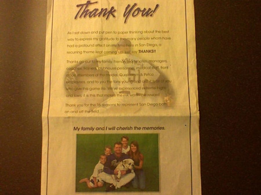 We'll Be Back With The Padres' 2009 Season After This Brief Message From Trevor Hoffman