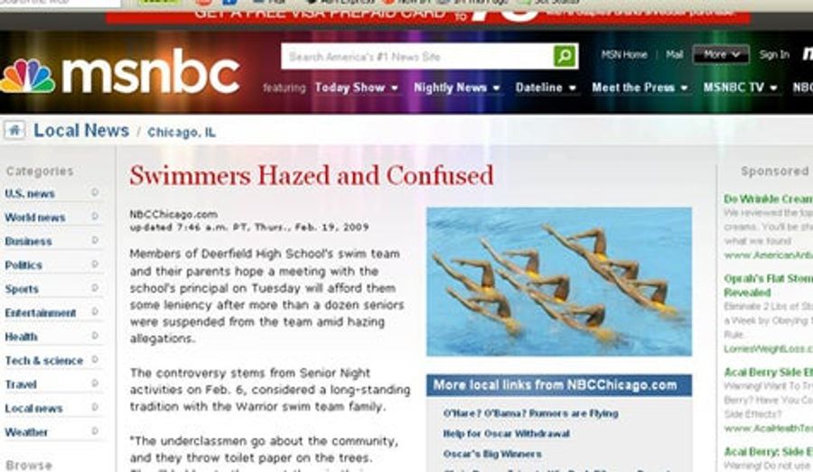MSNBC's Idea Of Swimming Is Different Than Ours