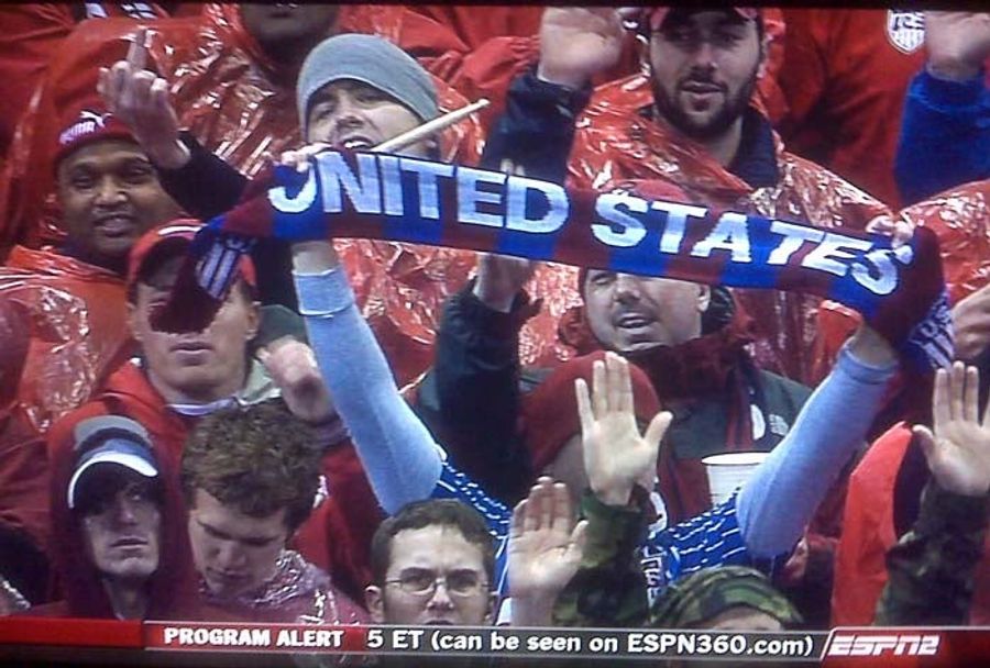U.S. Soccer Fans Salute Their Neighbors To The South