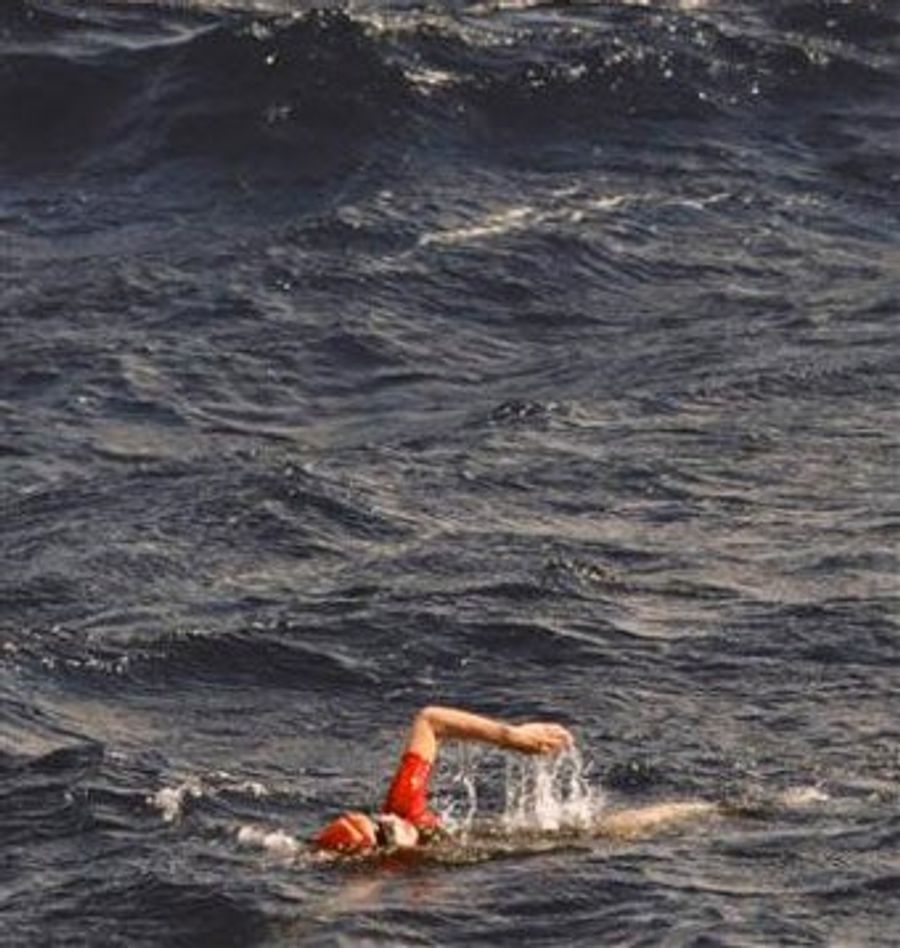 Woman Swims Across The Atlantic Ocean (Except When She Doesn't)