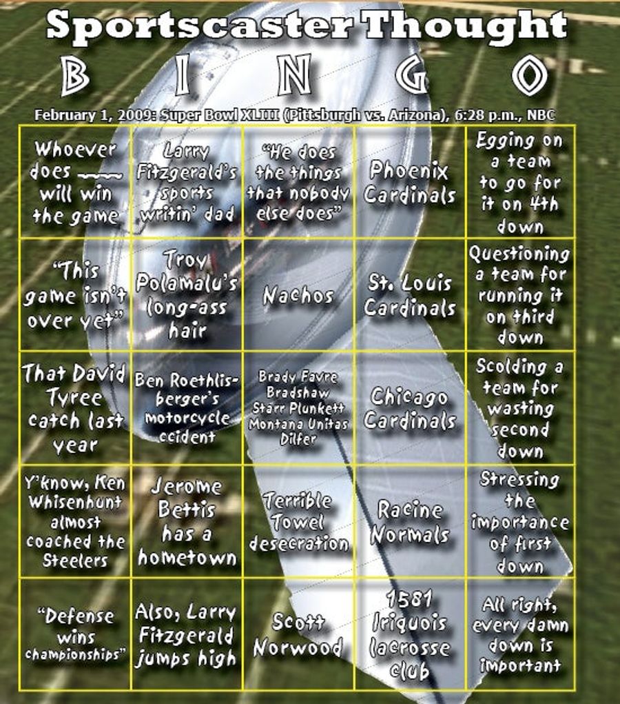Super Bowl XLIII Live Blog: The Battle To Legitimize Already-Printed Merchandise