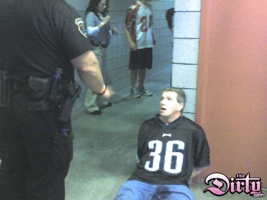 No, It's Not Real Pee, Officer -- It's My Artistic Interpretation Of The Eagles' Performance In NFC Championship Games